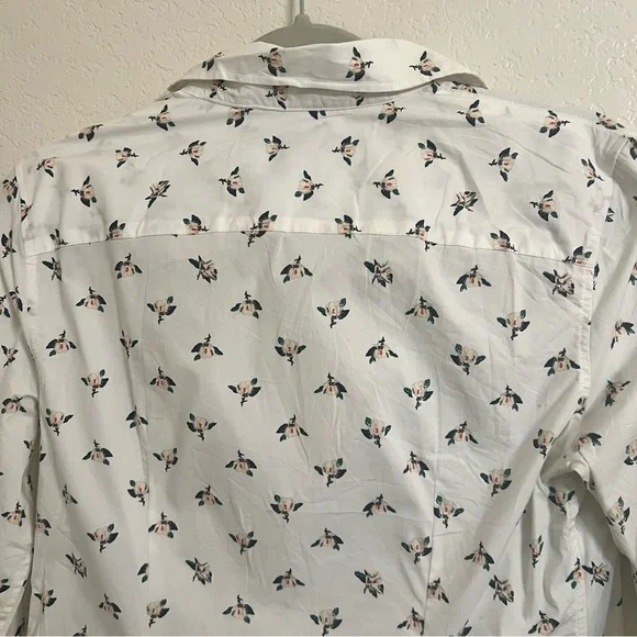 Banana Republic Riley Magnolia Floral shirt casual workwear button down shirt - Picture 8 of 10
